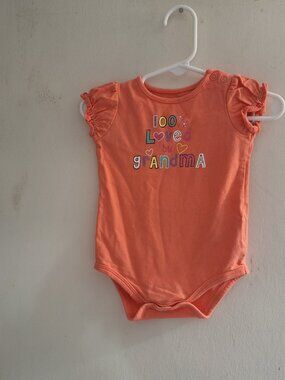 100% loved by grandma onesie